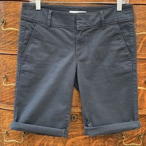 NWT.LOFT Bermuda rolled shorts.Blue.Womens size 2. Perfect for spring and summer